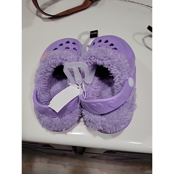 First Steps By Stepping Stones Purple Fur Lined Slip On Clogs ~ Size 6~ NWT - Picture 7 of 8